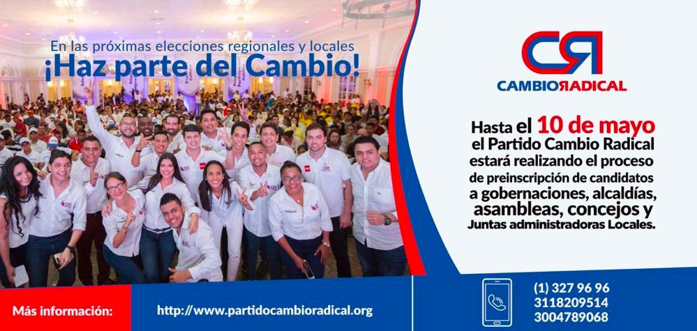 Noticias de interés del partido Cambio Radical 2