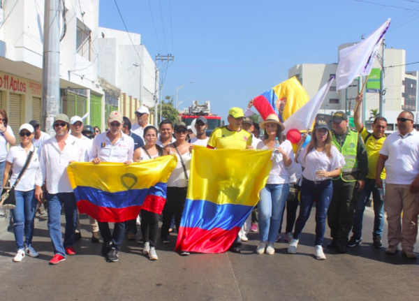Lorduy marchó en Barranquilla por una Colombia en paz y sin terrorismo 12