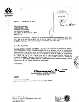 Con beneplácito Char y Lorduy reciben solicitud del defensor en la que desiste de demanda contra plan de salvamento del servicio de energía para el Caribe 2