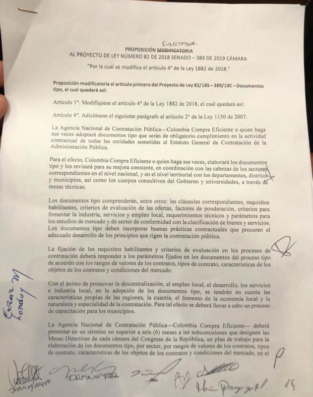No más pliegos sastre, aprobados pliegos tipo 1