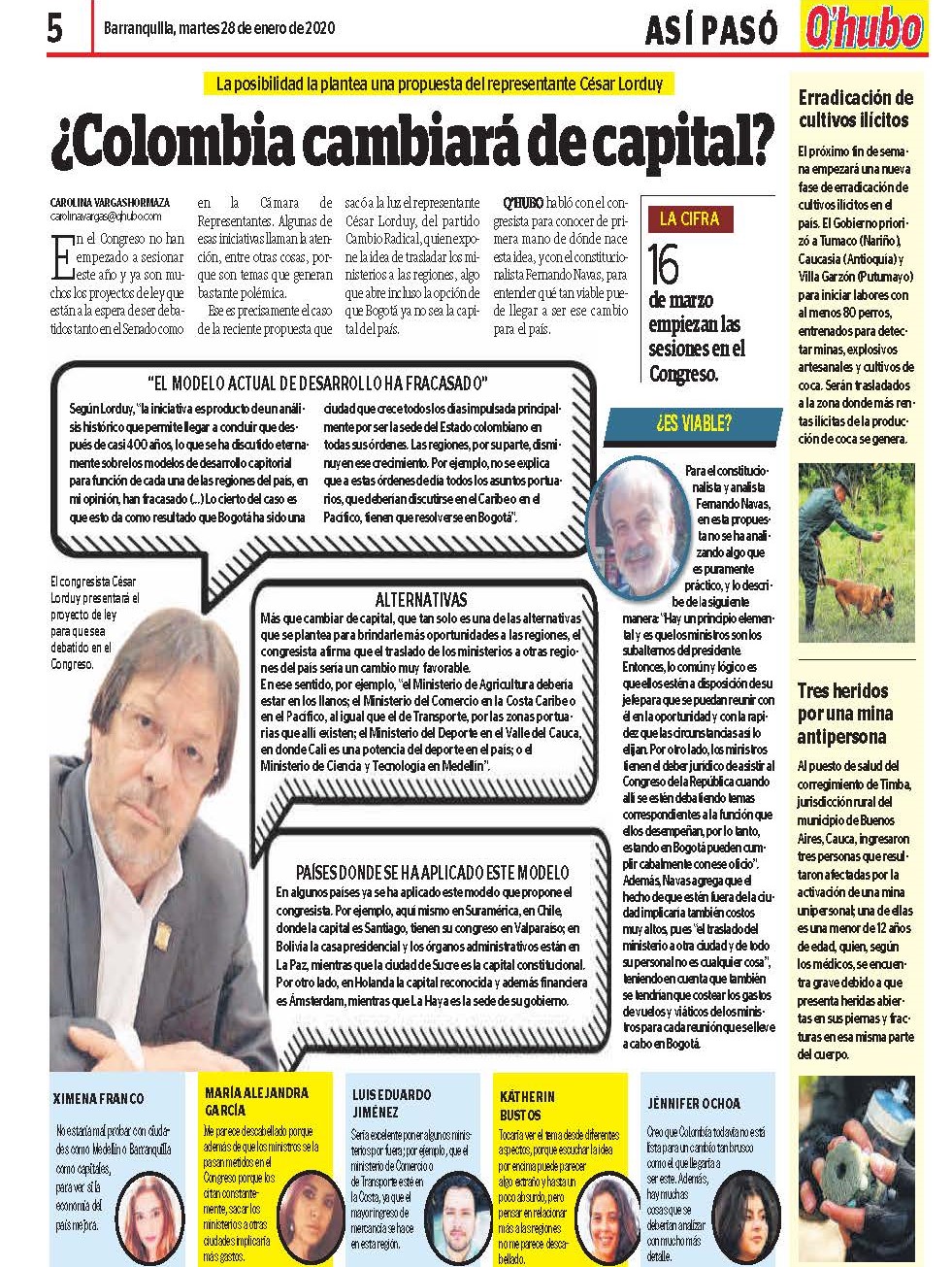 Lorduy propone traslado ministerios a otras regiones del país 34 Lorduy propone traslado ministerios a otras regiones del país 34