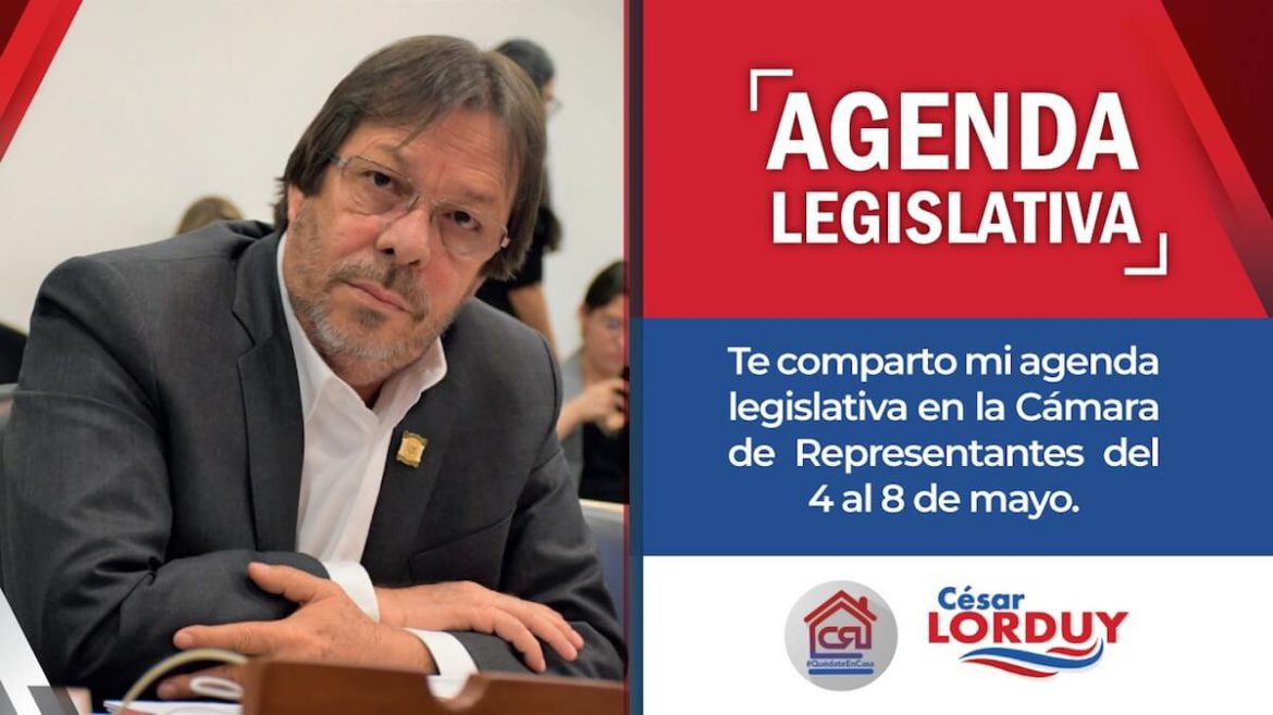 Cesar Lorduy agenda del 4 a 8 de mayo