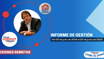 Cesar Lorduy presenta su informe de actividades