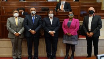 Representantes al momento de la radicación del proyecto de alumbrado público