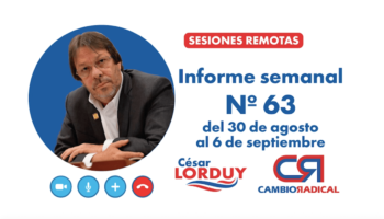 Cesar Lorduy presenta su informe de actividades
