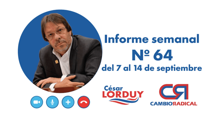 Cesar Lorduy presenta su informe de actividades