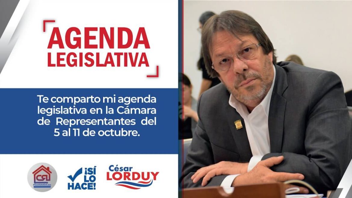 Agenda legislativa Cesar Lorduy