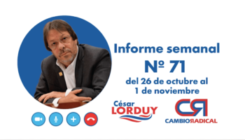 Informe de actividades de Cesar Lorduy