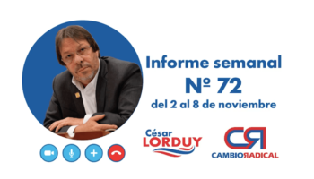 Informe de actividades de Cesar Lorduy
