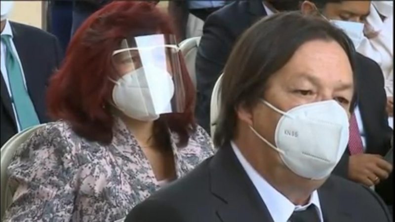 Cesar Lorduy en el evento de sanción presidencial