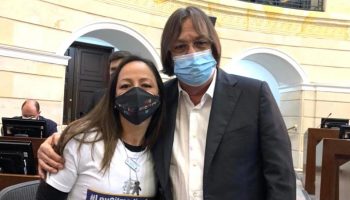 Cesar Lorduy junto a Johana Jiménez