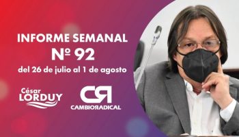 Informe de actividades de Cesar Lorduy