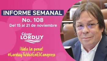 Informe de actividades de Cesar Lorduy