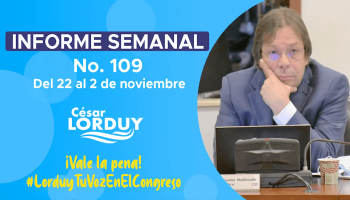 Informe de actividades de Cesar Lorduy