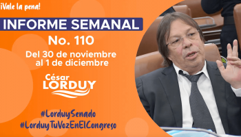 Informe de actividades de Cesar Lorduy