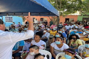 Reunión desde el barrio Montes, en Barranquilla