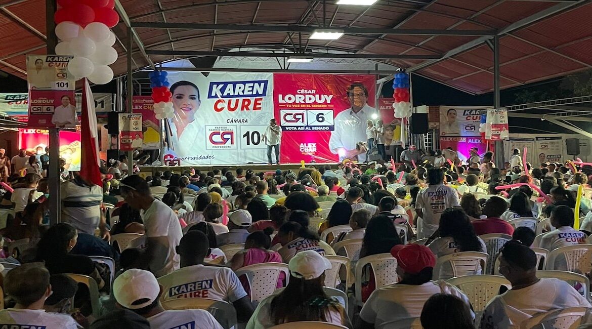 Evento para ratificar apoyo a Cesar Lorduy y Karen Cure