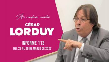 Informe 113 de Cesar Lorduy