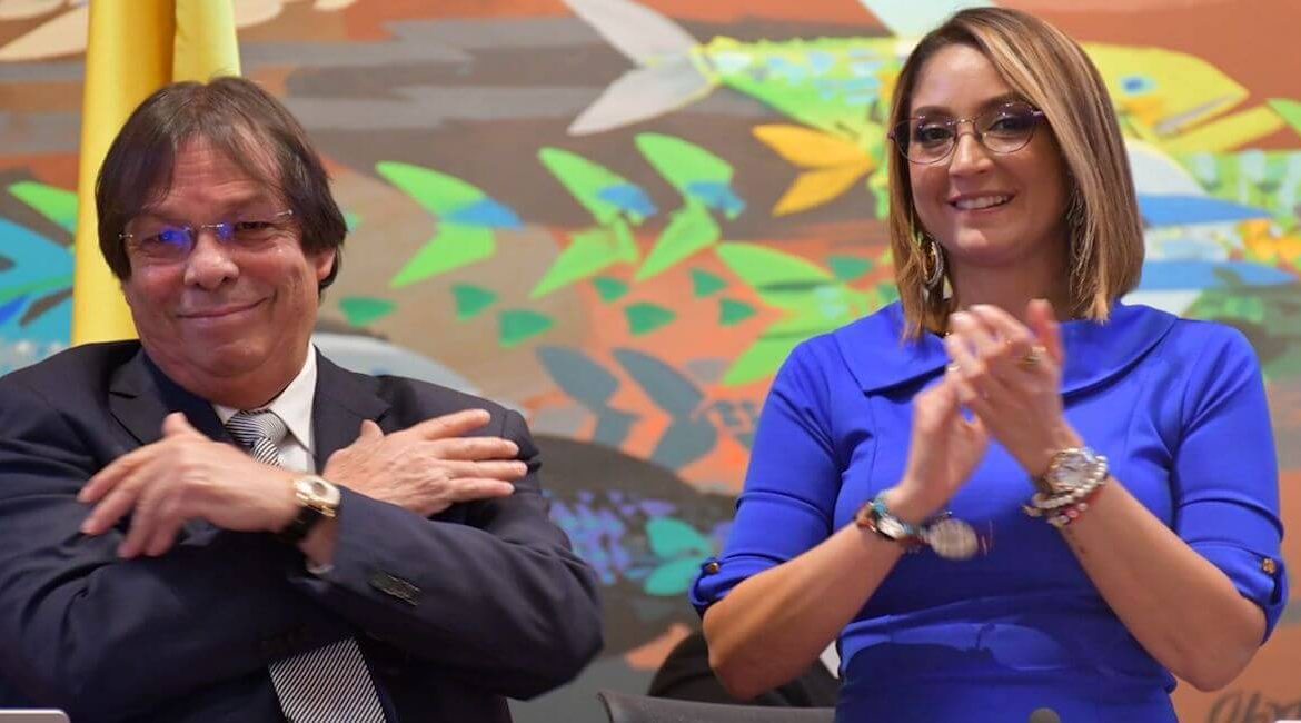Cesar Lorduy y Jennifer Arias