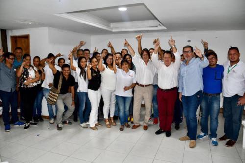 Cesar Lorduy y Arturo Char en encuentros con sectores sociales durante campaña al Congreso 106