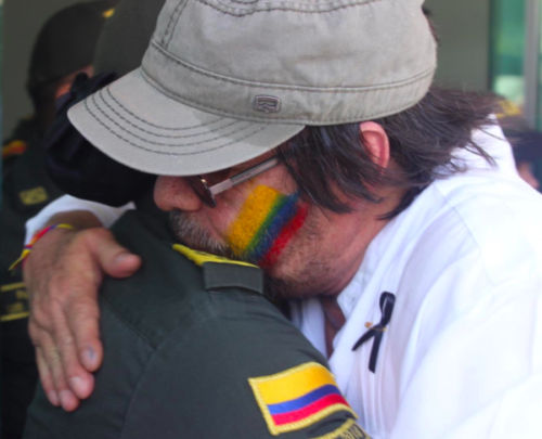 Cesar Lorduy asistió a marcha en solidaridad con la Policía Nacional de Colombia 6