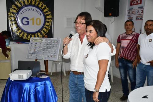Cesar Lorduy y Arturo Char en encuentros con sectores sociales durante campaña al Congreso 47