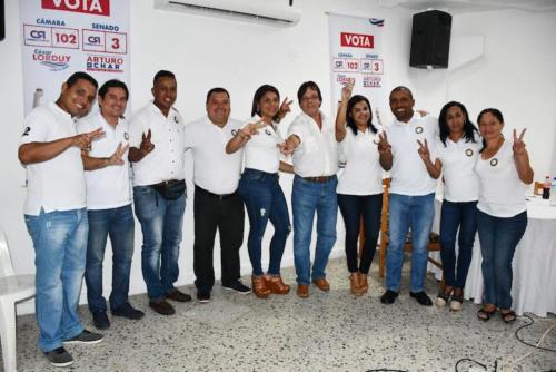 Cesar Lorduy y Arturo Char en encuentros con sectores sociales durante campaña al Congreso 66